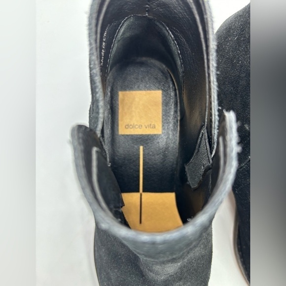 DOLCE VITA Women's Black Suede Ankle Boots - Picture 5 of 6